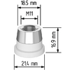 Керамический держатель сопла D21,4 (M11) для Raytools  арт.120515092A - st-e.info - Дмитров