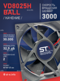 Вентилятор  VD8025H Ball (качения) 12V - st-e.info - Дмитров