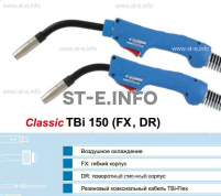 Горелка для полуавтоматической сварки TBi 240-blue-ESG, длина 5 метров - st-e.info - Дмитров